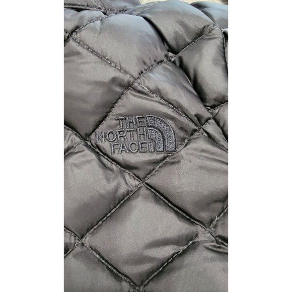 The North Face Women Black Quilted Hooded Jacket Full Zip Down Filled Size Small - Picture 12 of 16